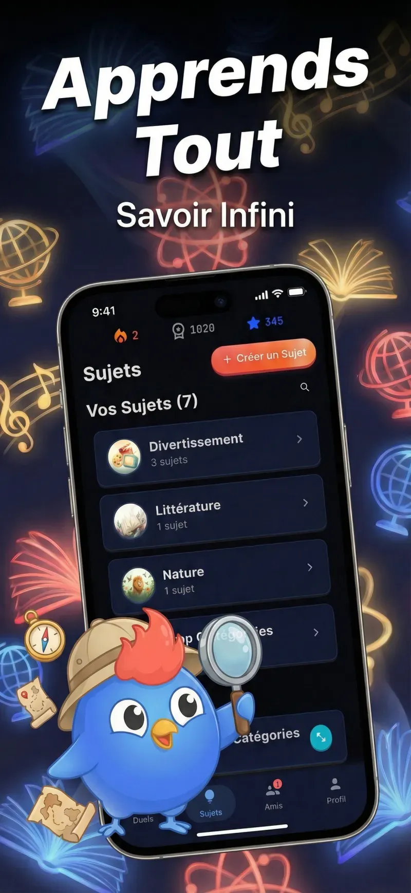 Parcourir les sujets de quiz