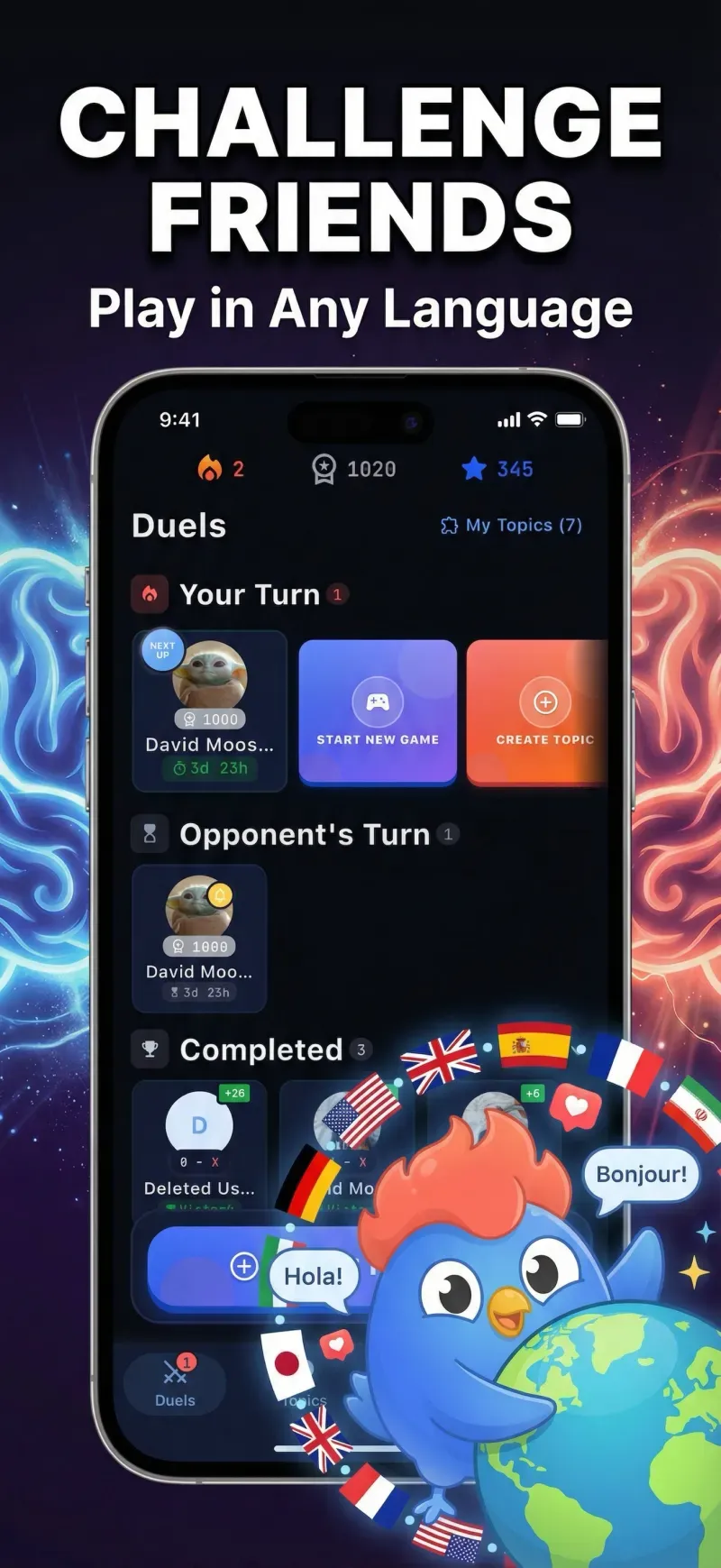 Quiz duel in progress