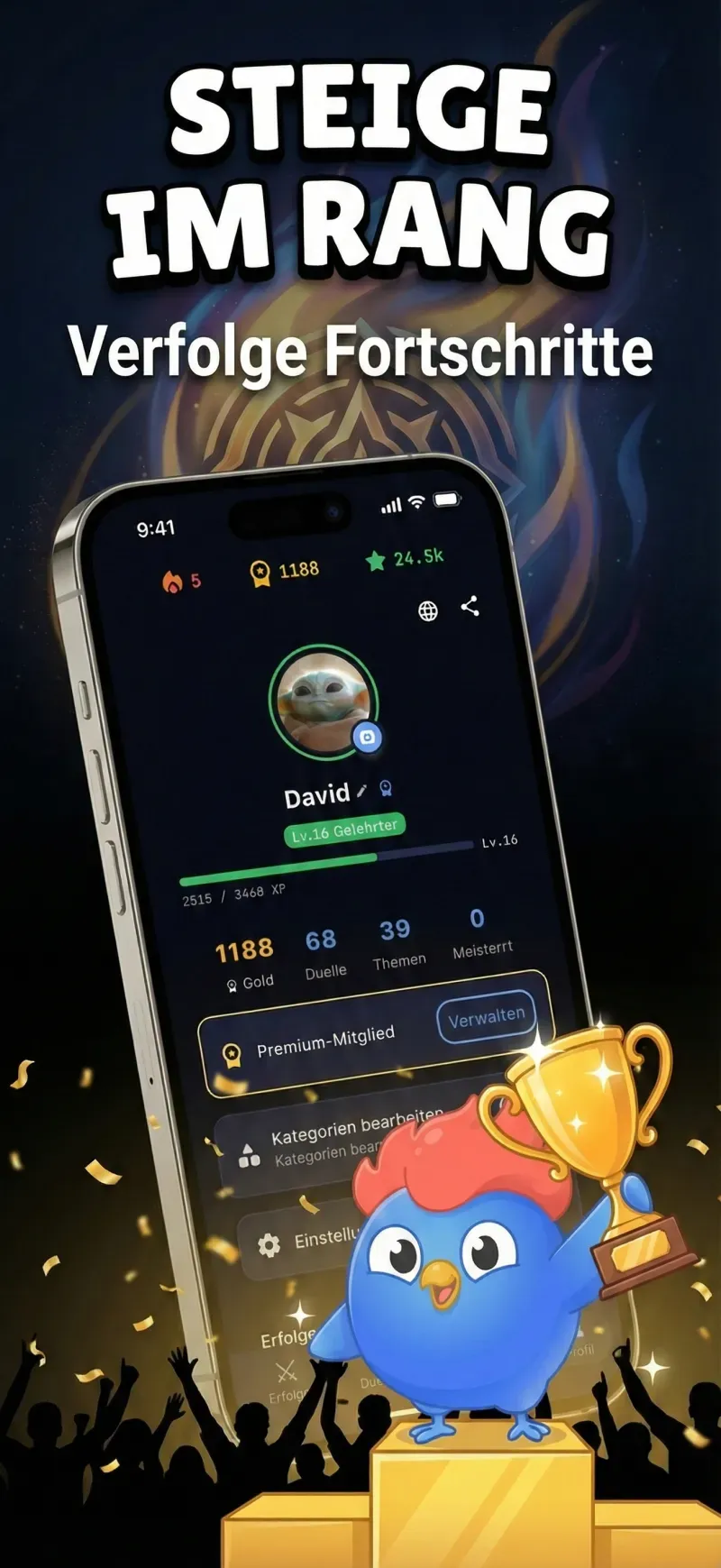 Spielerprofil und Statistiken