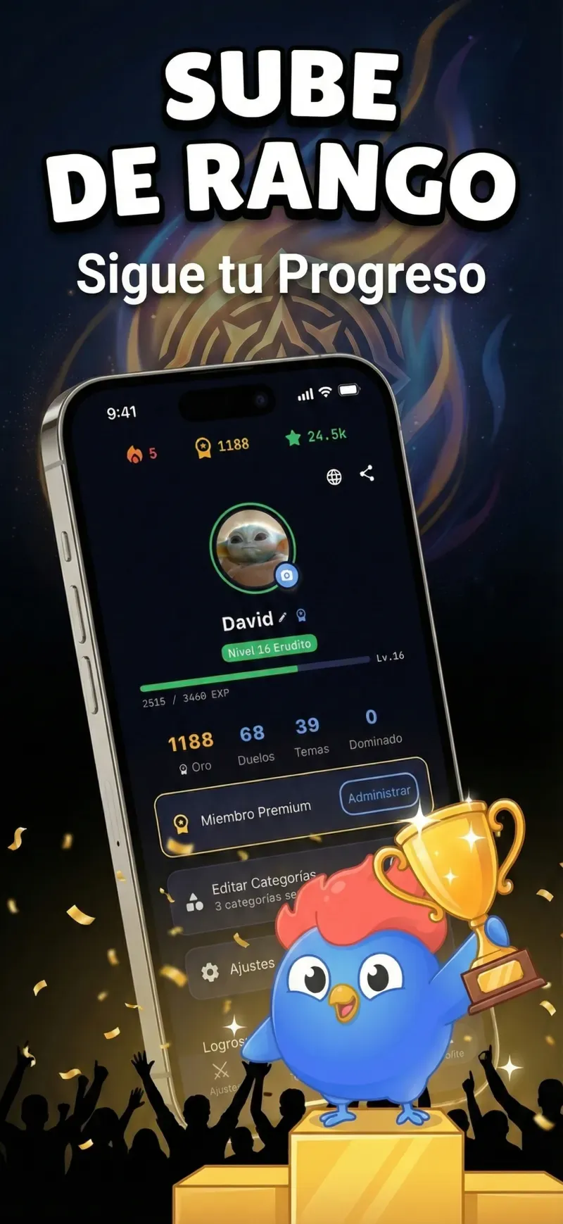 Perfil y estadísticas del jugador