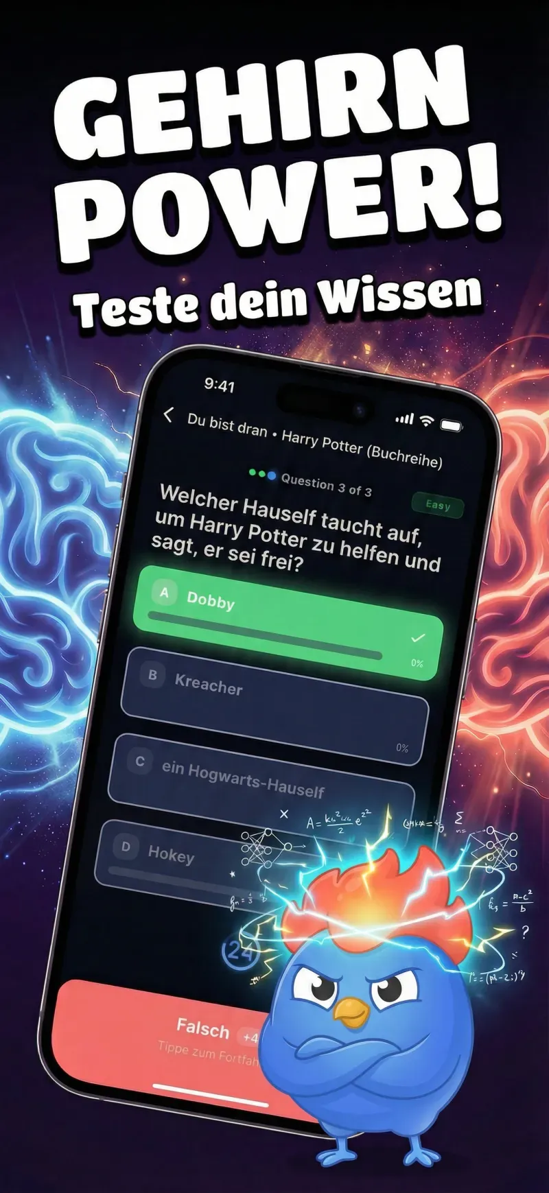 Eine Quizfrage beantworten