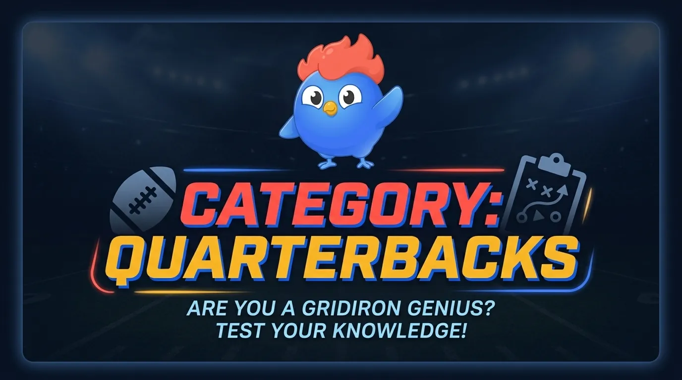 Silhouette of a quarterback in throwing stance with career stat numbers floating around: 89,214 yards, 54 consecutive games, 6,522 rushing yards
