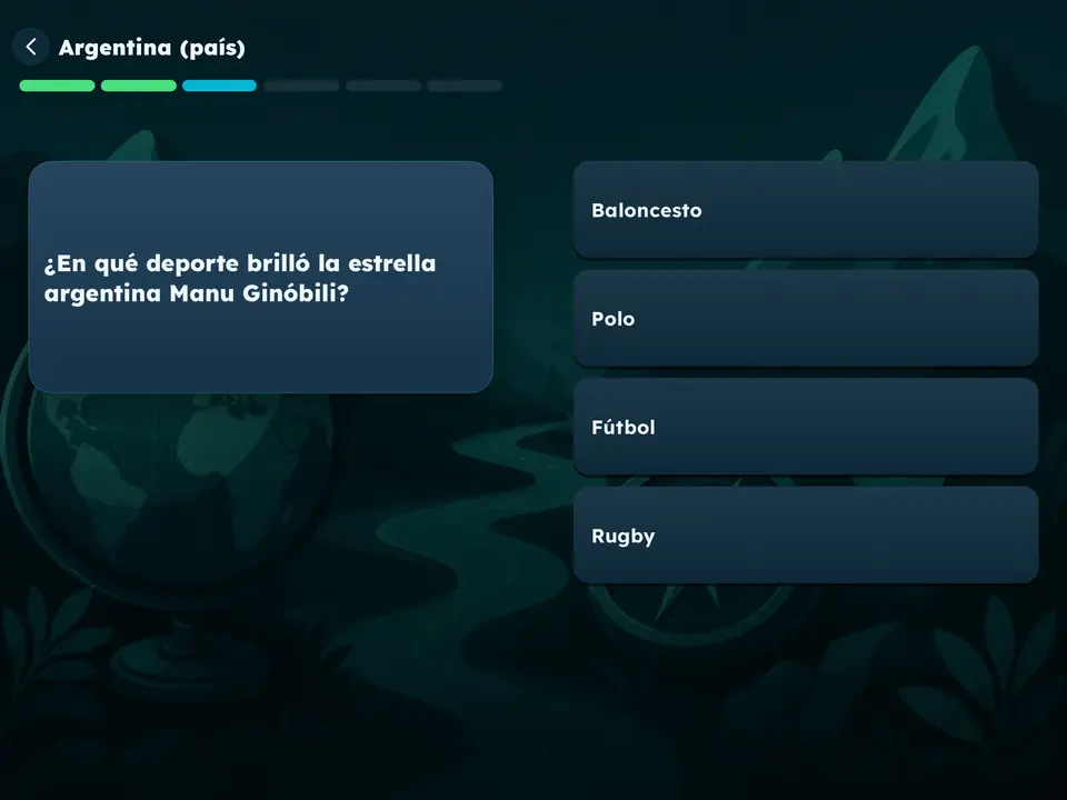 La pregunta junto a sus respuestas: ¿en qué deporte brilló la estrella argentina Manu Ginóbili?