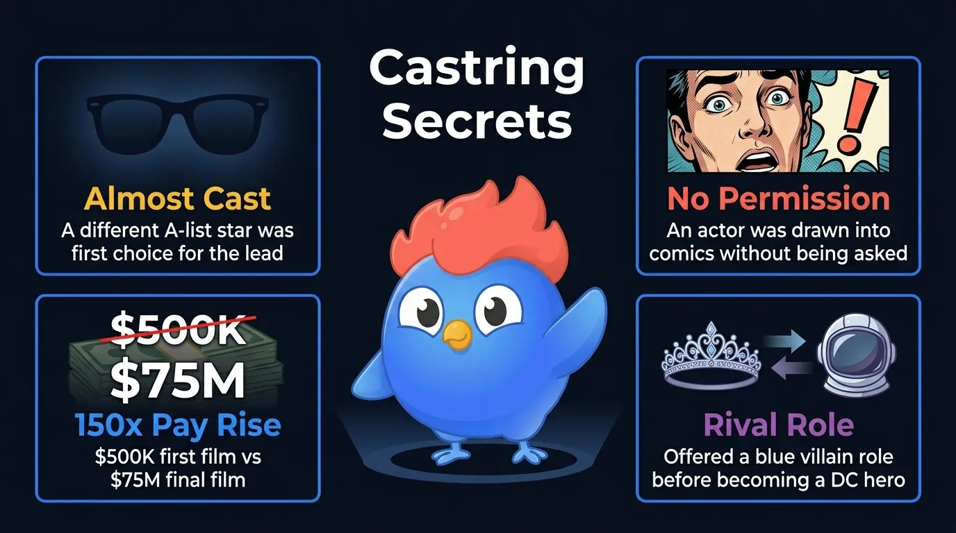 MCU casting secrets: Tom Cruise was first choice for Iron Man, Nick Fury was drawn as Samuel L. Jackson without permission, RDJ went from $500K to $75M, and Gal Gadot was offered Nebula