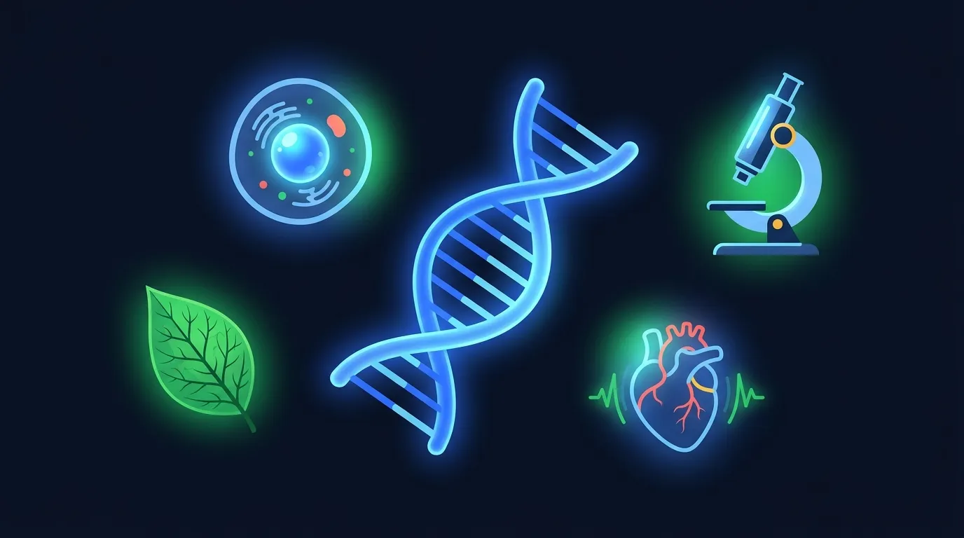 9 biology trivia questions covering human anatomy, genetics, and species diversity at easy, medium, and hard difficulty